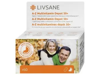 LIVSANE A-Z Multivitamín komplex 50+ 60 tabliet