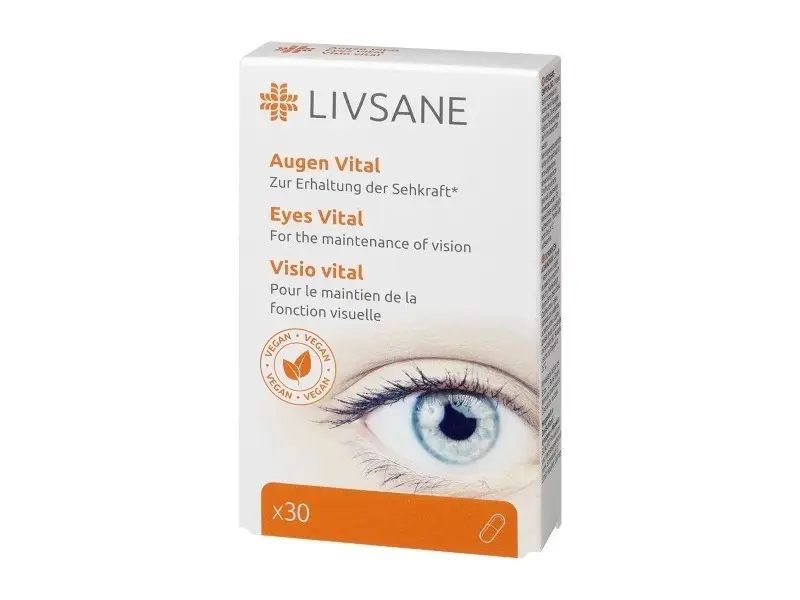 LIVSANE Podpora pre zdravé oči 30 kapsúl