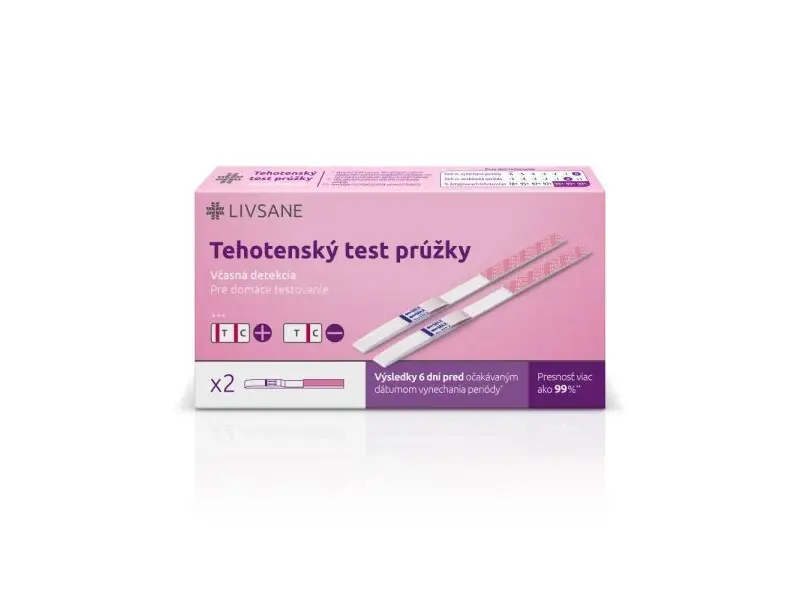 LIVSANE Tehotenský test prúžky 2 kusy