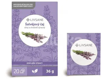 LIVSANE Šalviový čaj bylinný čaj 20x1,8 g