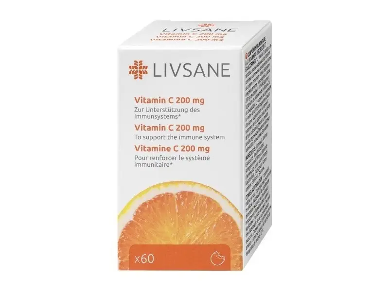 LIVSANE Vitamín C 200 mg tbl 1x60 ks