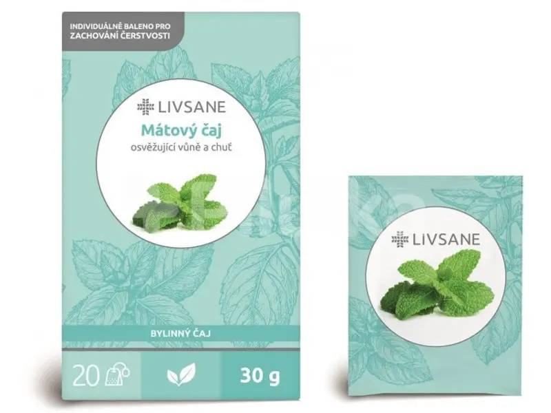 LIVSANE Mätový čaj bylinný čaj 20x1,5 g