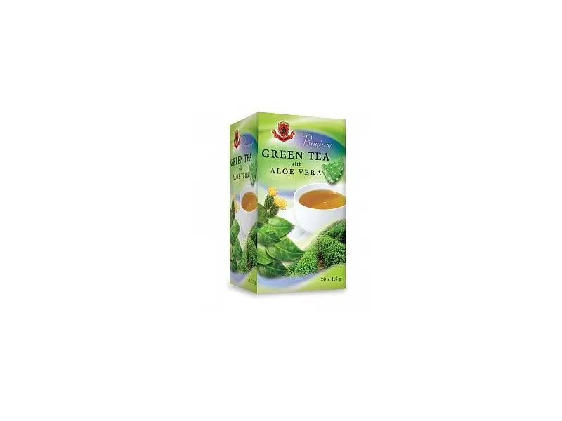 HERBEX Premium GREEN TEA S ALOE VERA zelený čaj 20x1,5 g