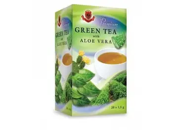 HERBEX Premium GREEN TEA S ALOE VERA zelený čaj 20x1,5 g