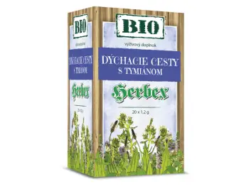 HERBEX BIO DÝCHACIE CESTY s tymiánom bylinná zmes, čaj 20x1,2 g