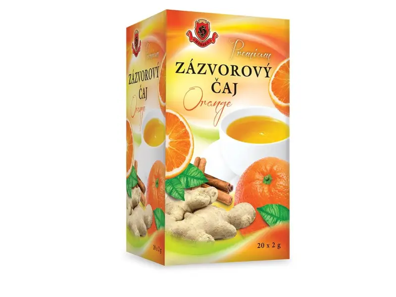 HERBEX Premium ZÁZVOROVÝ ČAJ Orange bylinný čaj 20x2 g