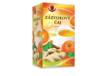 HERBEX Premium ZÁZVOROVÝ ČAJ Orange bylinný čaj 20x2 g