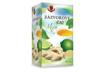 HERBEX Premium ZÁZVOROVÝ ČAJ Mojito bylinný čaj 20x2 g