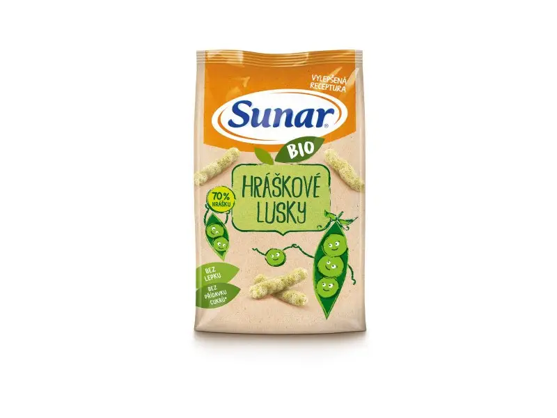 Sunar BIO Chrumky Hráškové struky (od ukonč. 12. mesiaca) 45 g