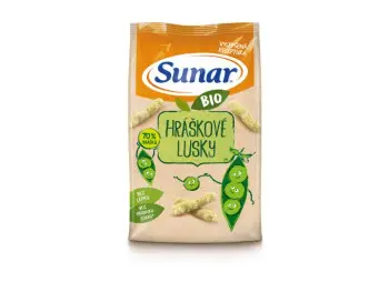 Sunar BIO Chrumky Hráškové struky (od ukonč. 12. mesiaca) 45 g