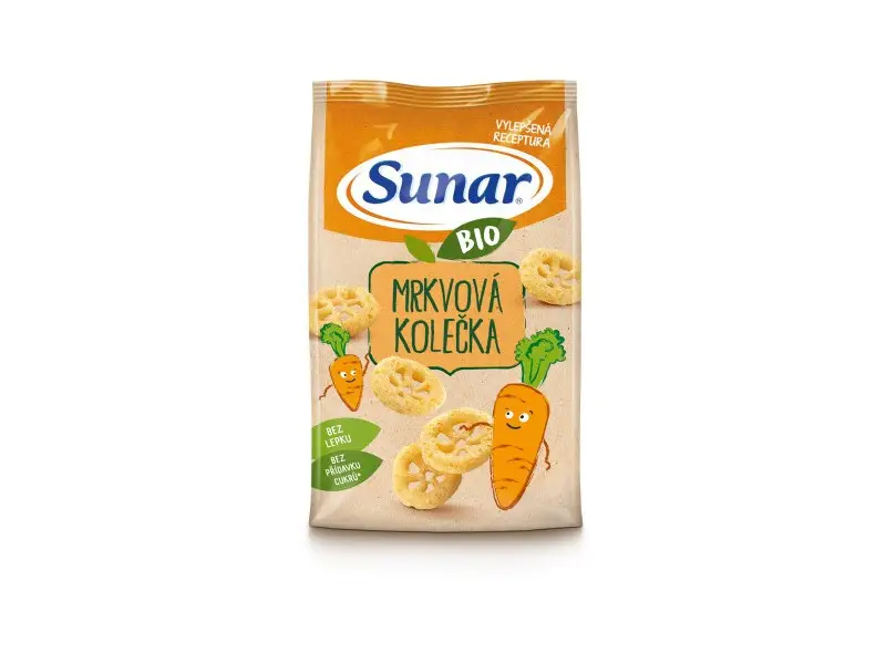 Sunar BIO Chrumky Mrkvové kolieska (od ukonč. 12. mesiaca) 45 g