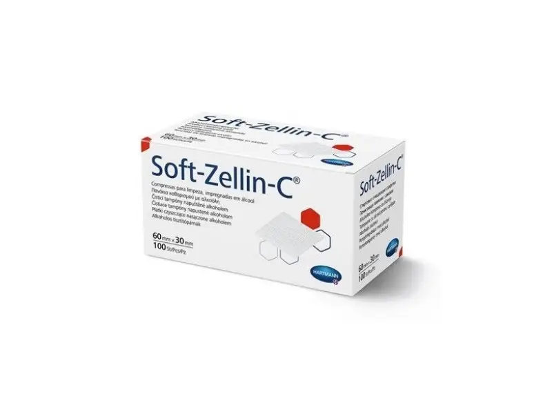 SOFT-ZELLIN tampón impregnovaný alkoholom 1x100 ks