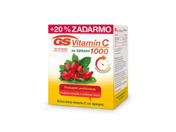 GS Vitamín C 1000 so šípkami 50+10 cps