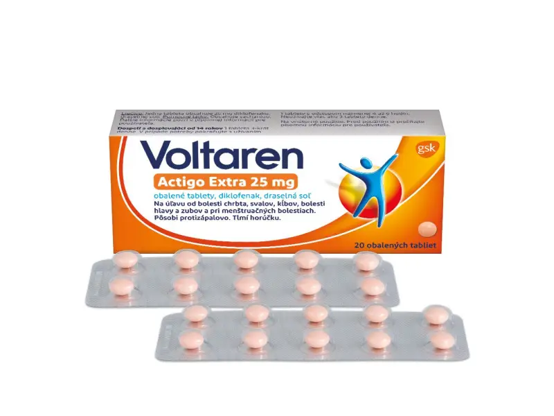 Voltaren Actigo Extra 25 mg 20 tbl 