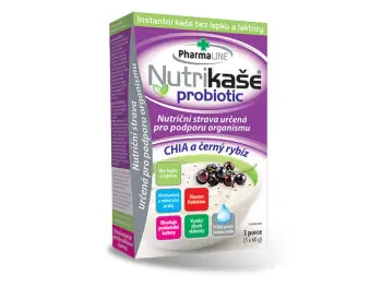 NUTRIKAŠA PROBIOTIC CHIA A ČIERNA RÍBEZĽA 3x60g