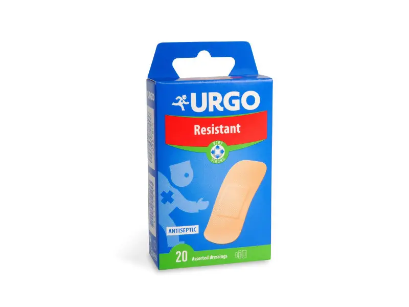 URGO Resistant odolná náplasť, 3 veľkosti, 20 ks