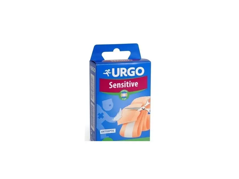 URGO Sensitive Stretch náplasť na citlivú pokožku, 1m x 6cm, 1 ks