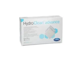 HydroClean advance vankúšik na rany štvorec (7,5x7,5 cm) 1x10 ks