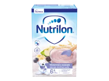 Nutrilon obilno-mliečna kaša viaczrnná s ovocím 1x225 g