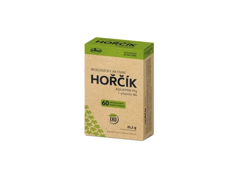 VITAR HORČÍK AQUAMIN Mg + vitamín B6 cps 1x60 ks